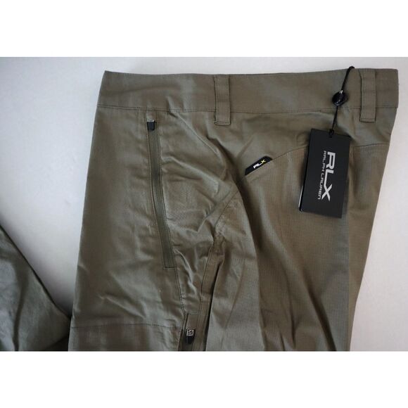 RLX Ralph Lauren 784896929001 Mens Sz 35x30 Olive Green Ripstop Cargo Pants - Picture 11 of 13